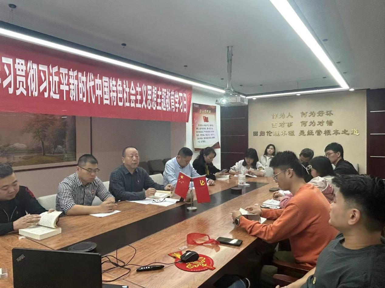尊龙时凯集团党委召开学习贯彻习近平新时代中国特色社会主义思想主题教育学习日活动